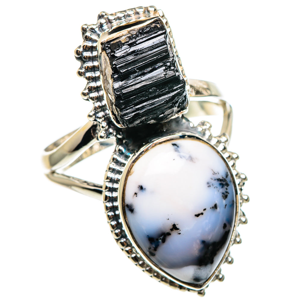 Dendritic Opal Rings handcrafted by Anasilvercos - RING95550
