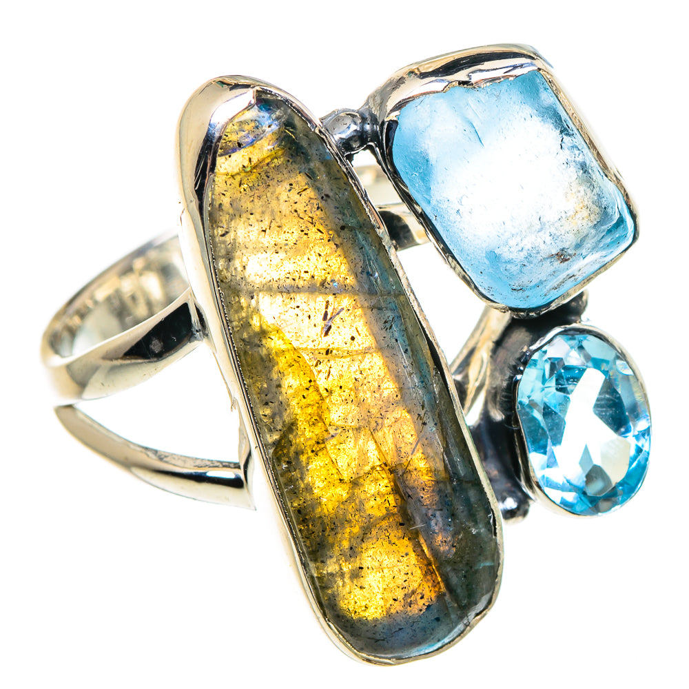 Labradorite Rings handcrafted by Anasilvercos - RING95558