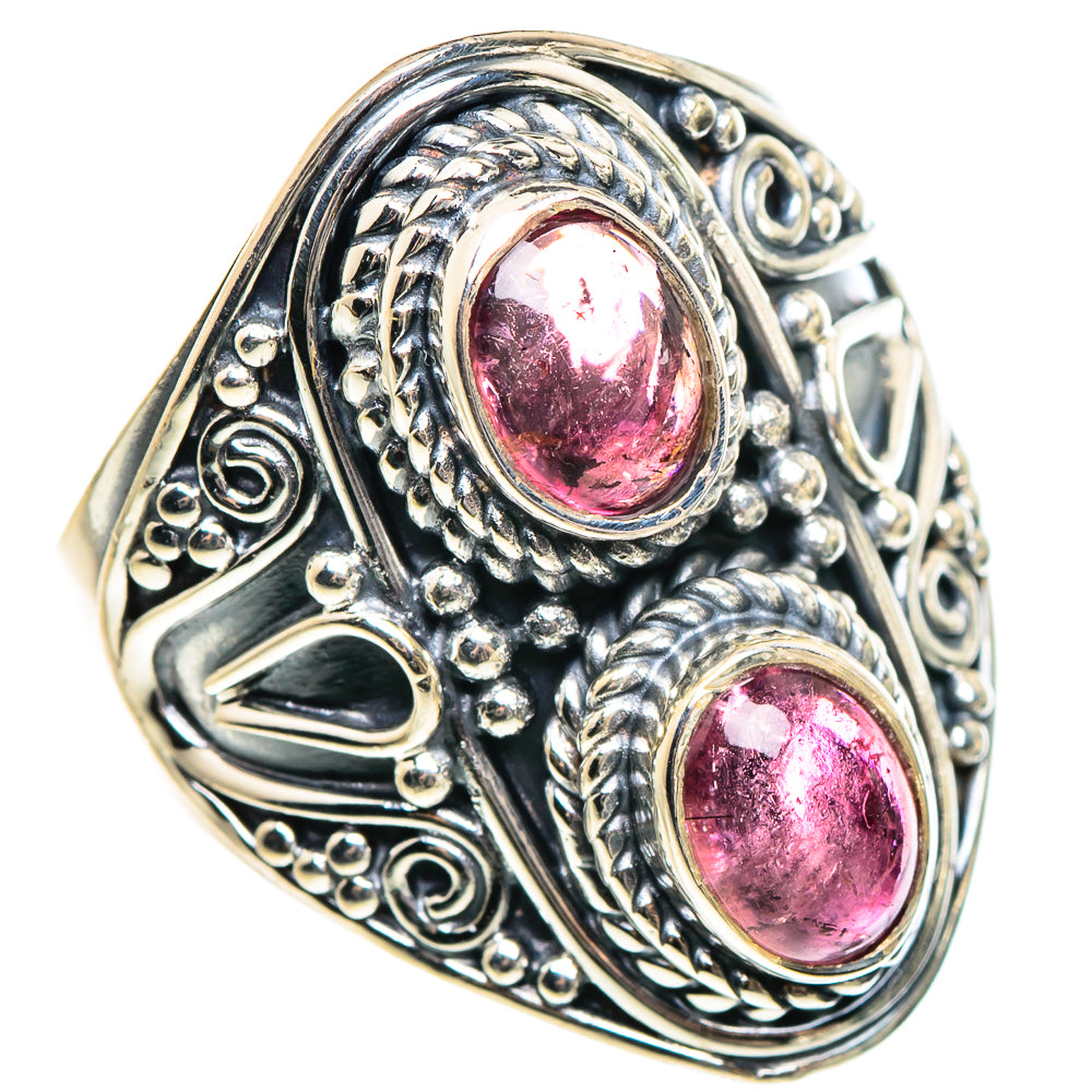 Pink Tourmaline Rings handcrafted by Anasilvercos - RING95567