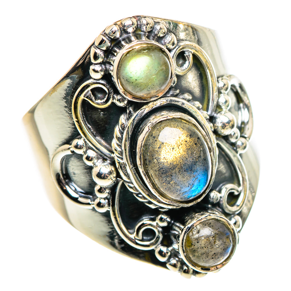 Labradorite Rings handcrafted by Anasilvercos - RING95581