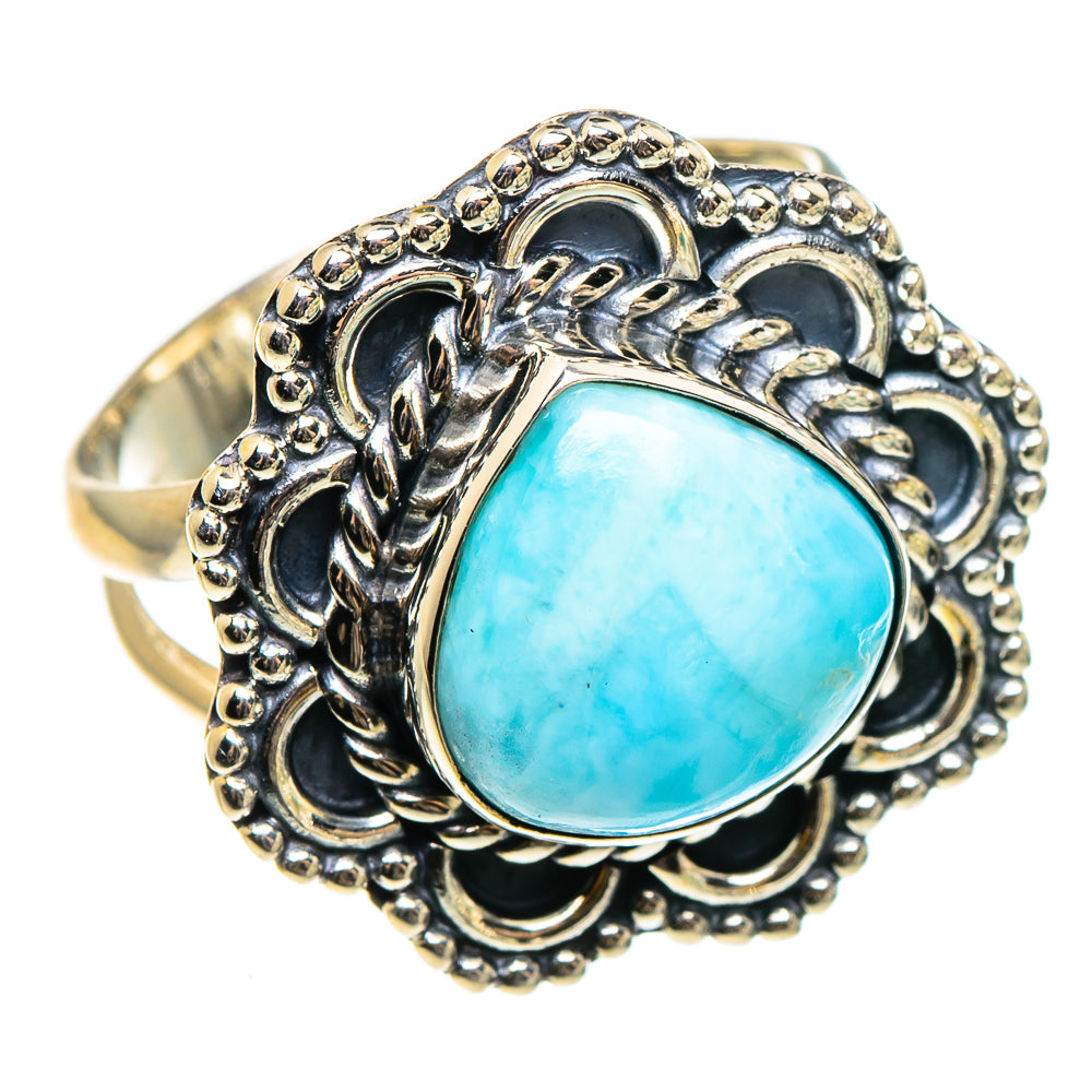Larimar Rings handcrafted by Anasilvercos - RING95582