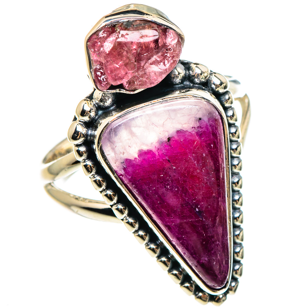 Ruby Fuchsite Rings handcrafted by Anasilvercos - RING95591
