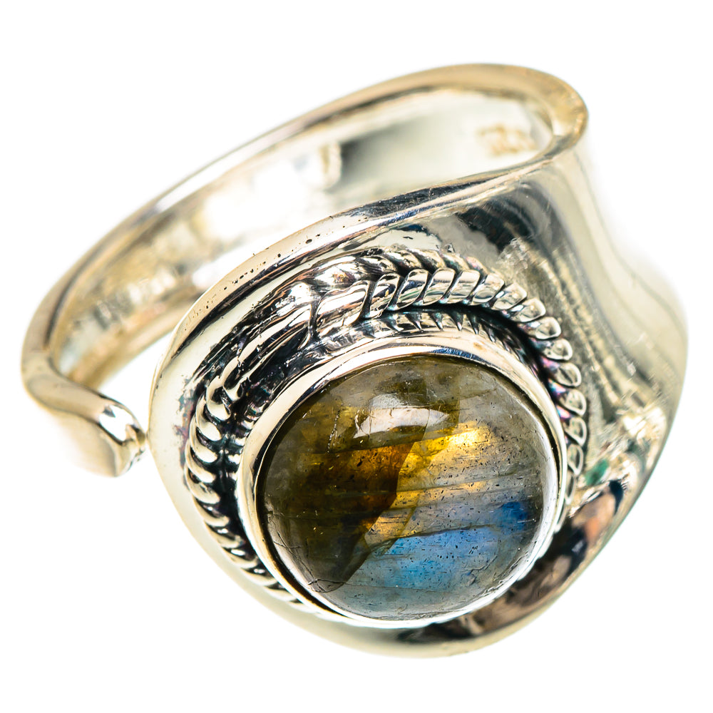 Labradorite Rings handcrafted by Anasilvercos - RING95605