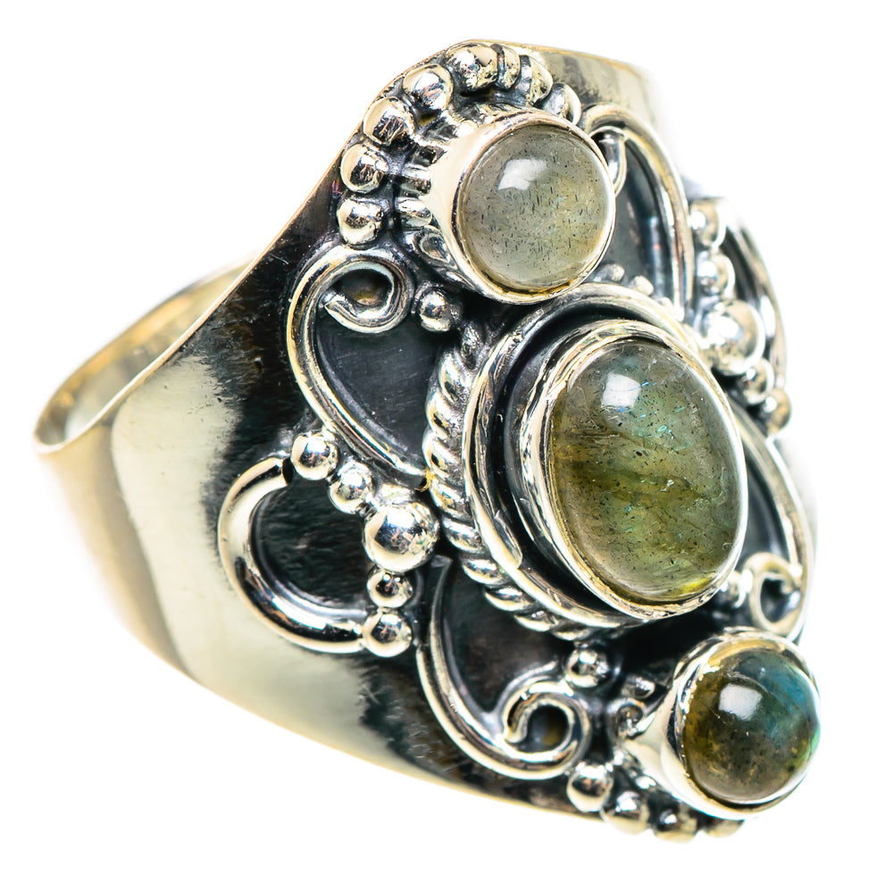 Labradorite Rings handcrafted by Anasilvercos - RING95606