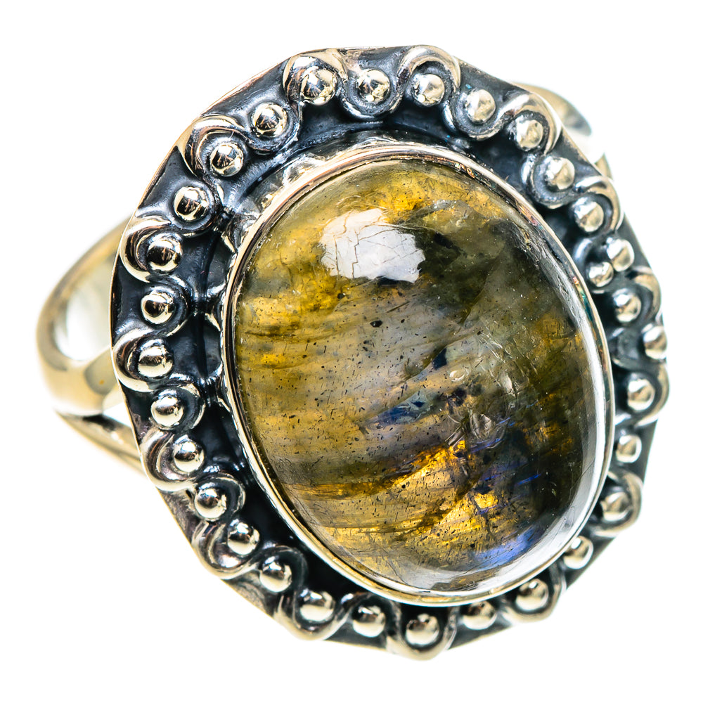 Labradorite Rings handcrafted by Anasilvercos - RING95648