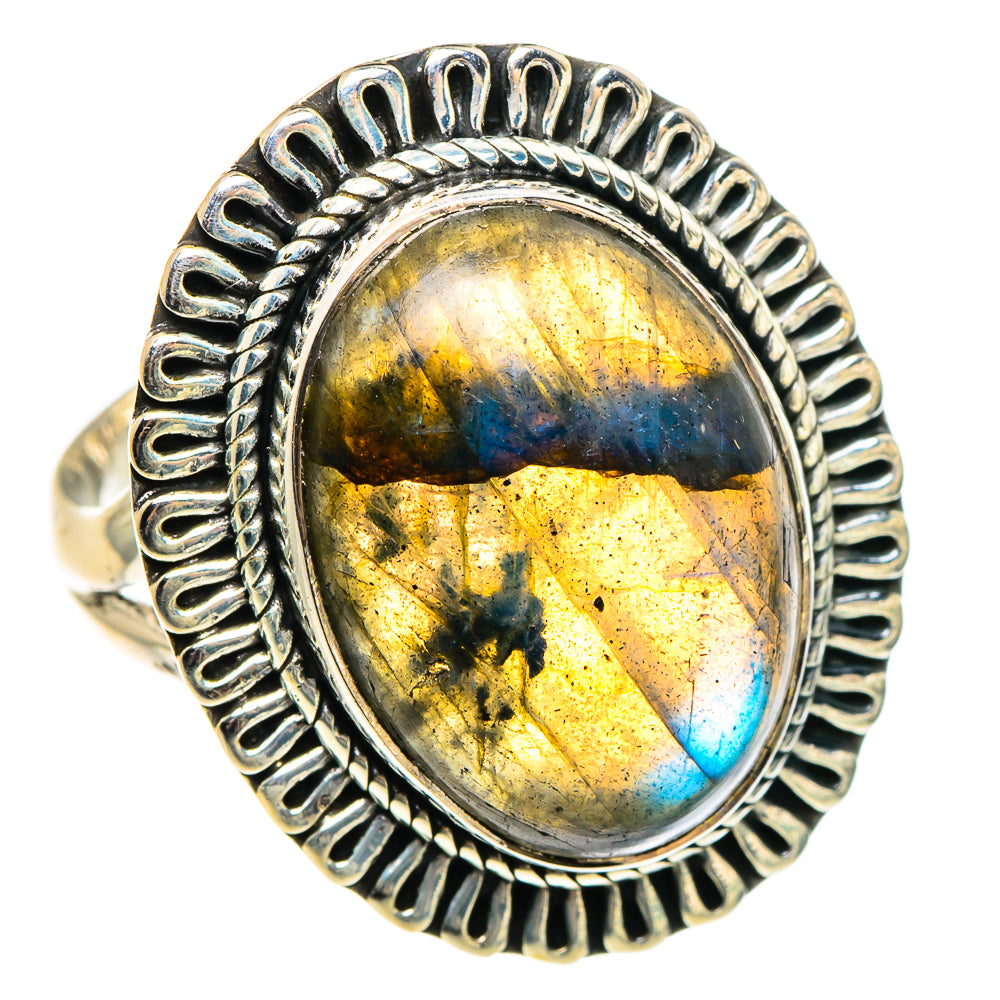 Labradorite Rings handcrafted by Anasilvercos - RING95653
