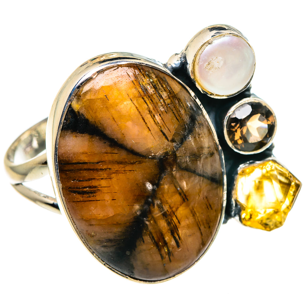 Chiastolite Rings handcrafted by Anasilvercos - RING95667