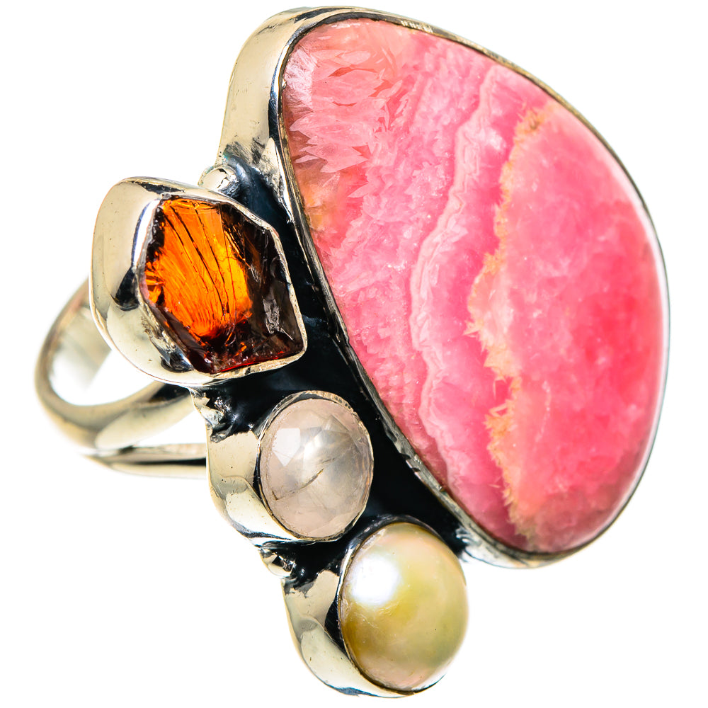Rhodochrosite Rings handcrafted by Anasilvercos - RING95675
