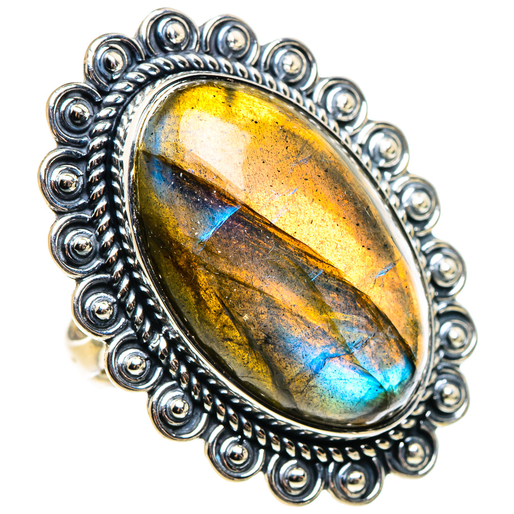 Labradorite Rings handcrafted by Anasilvercos - RING95694