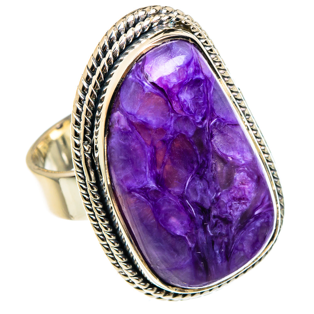 Charoite Rings handcrafted by Anasilvercos - RING95723