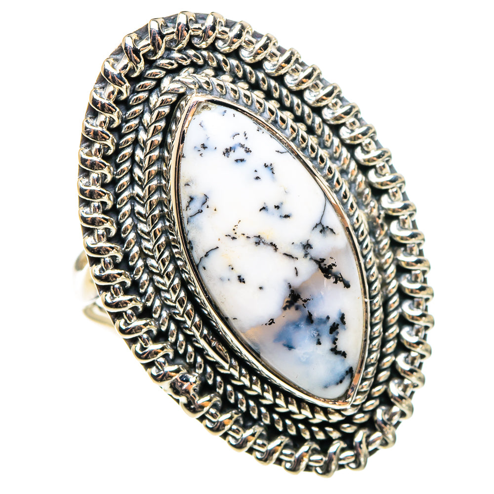 Dendritic Opal Rings handcrafted by Anasilvercos - RING95731