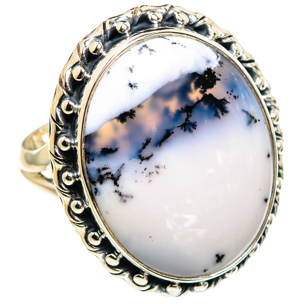 Dendritic Opal Rings handcrafted by Anasilvercos - RING95732