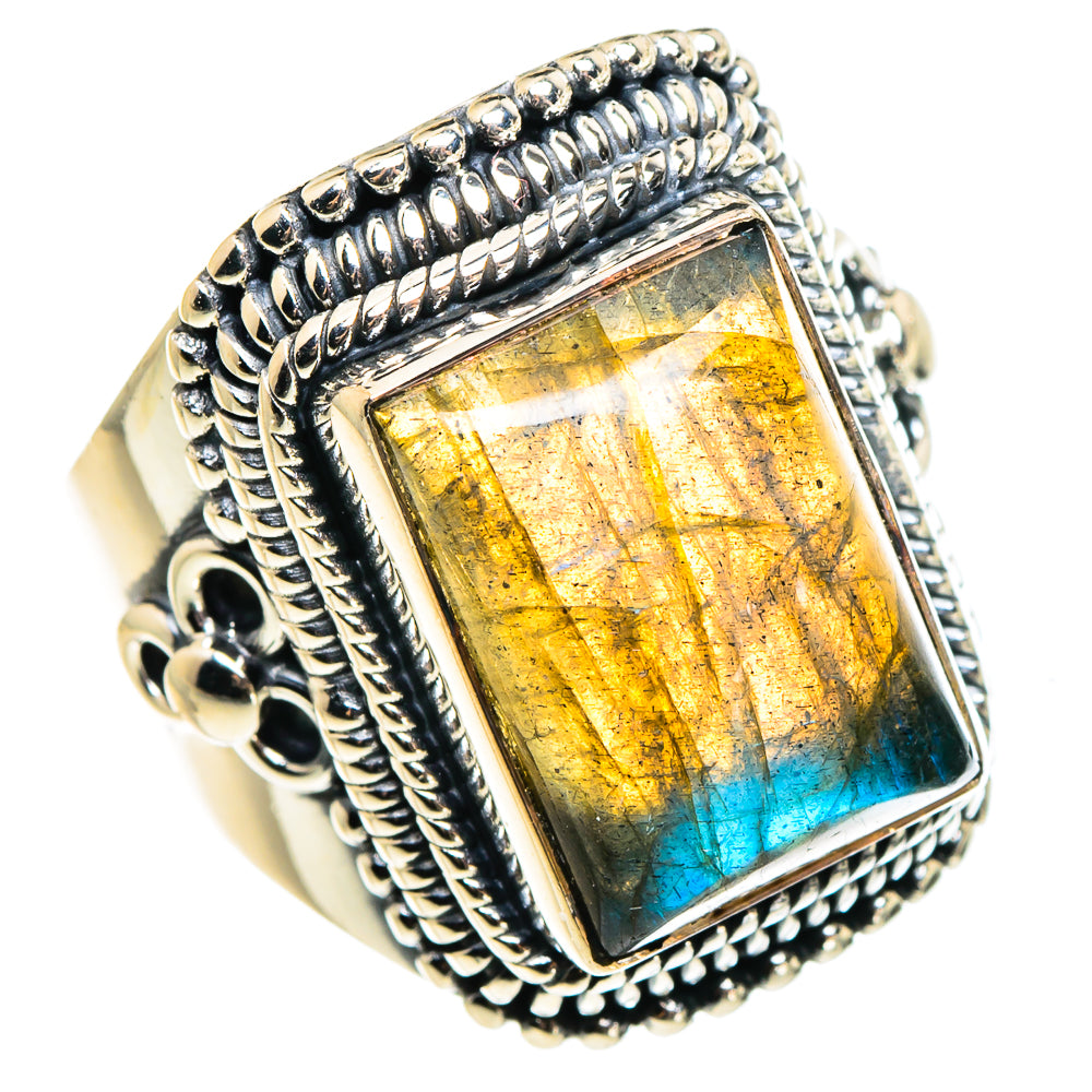 Labradorite Rings handcrafted by Anasilvercos - RING95741