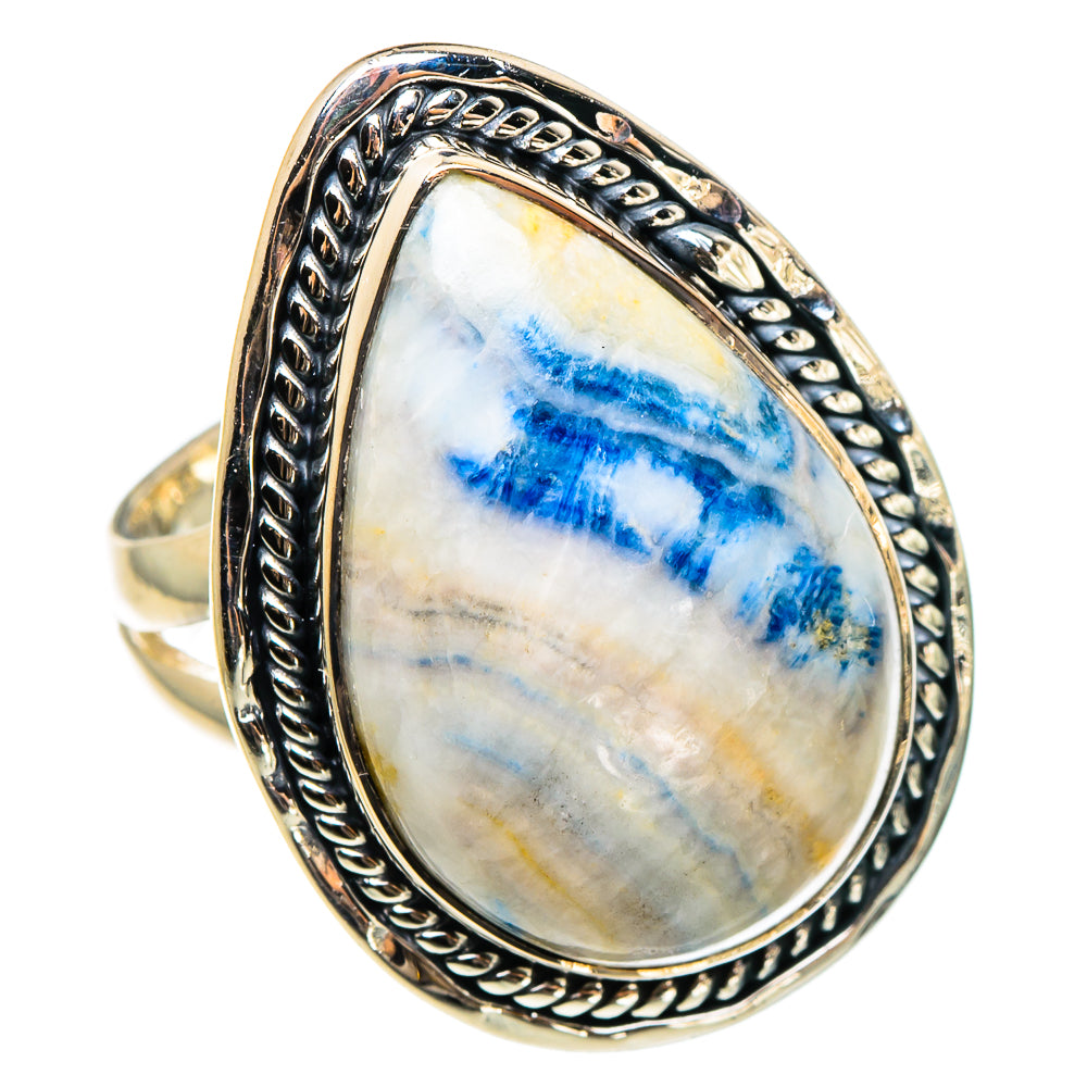 Blue Scheelite Rings handcrafted by Anasilvercos - RING95744