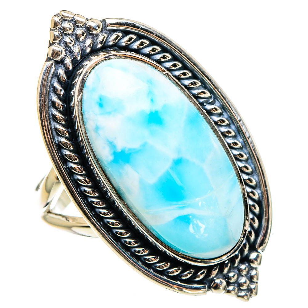 Larimar Rings handcrafted by Anasilvercos - RING95747
