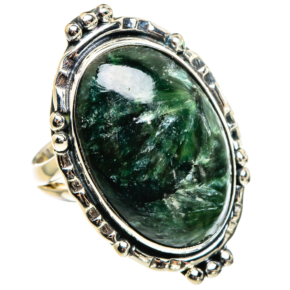 Seraphinite Rings handcrafted by Anasilvercos - RING95753