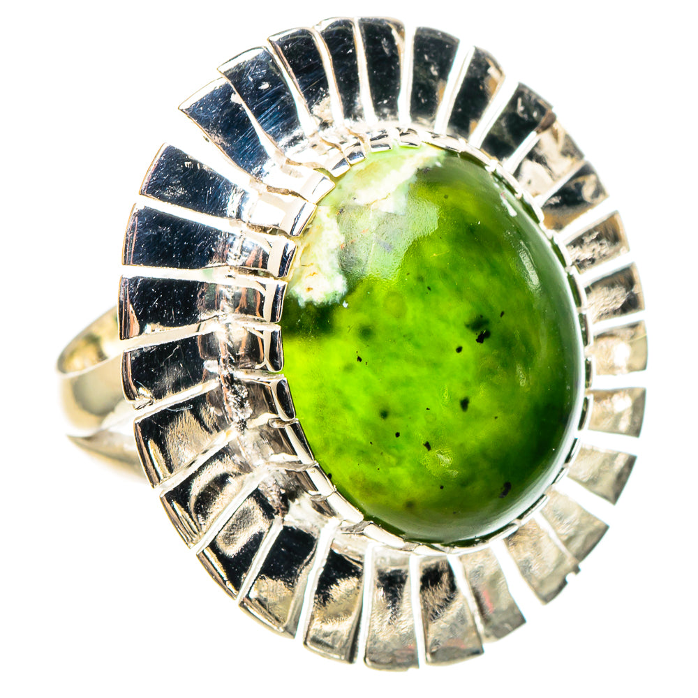 Australian Green Opal Rings handcrafted by Anasilvercos - RING95754