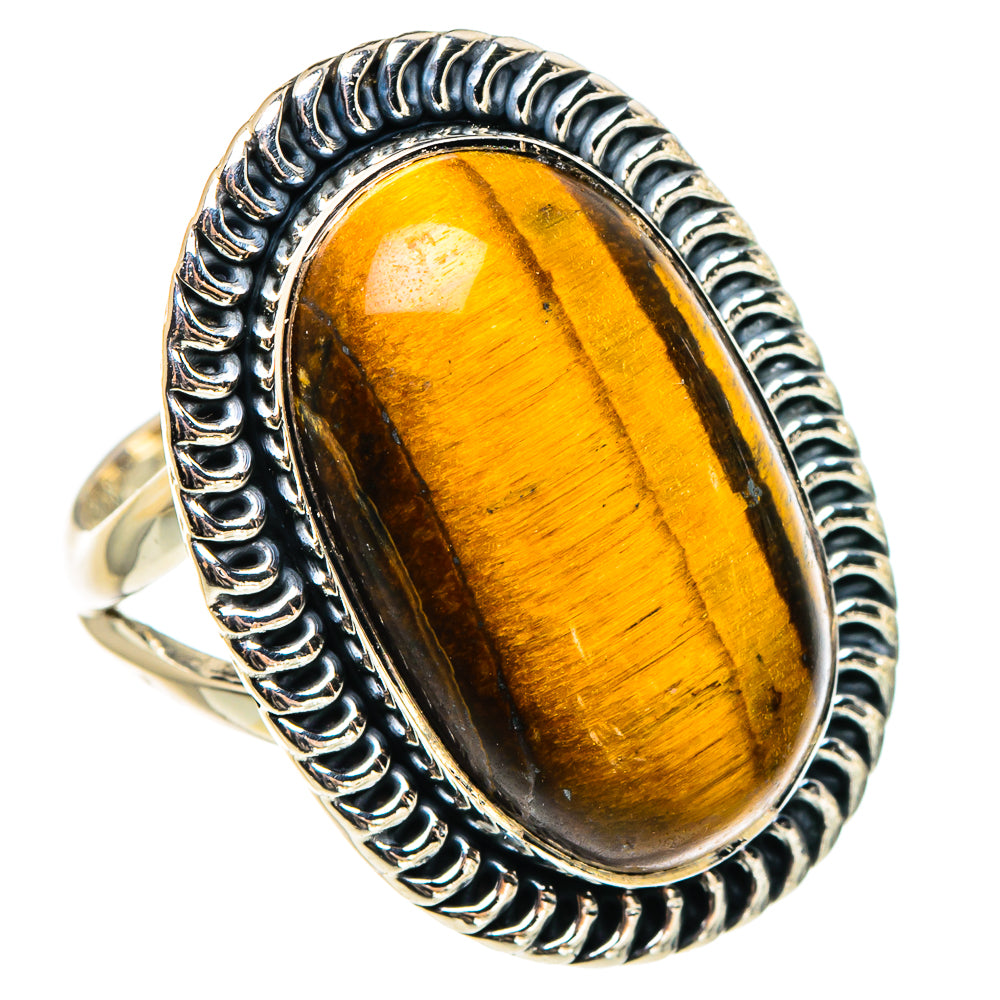 Tiger Eye Rings handcrafted by Anasilvercos - RING95769