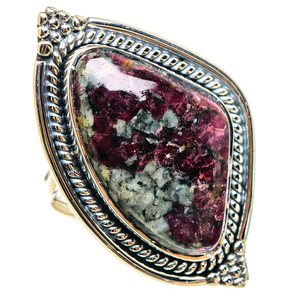 Russian Eudialyte Rings handcrafted by Anasilvercos - RING95775