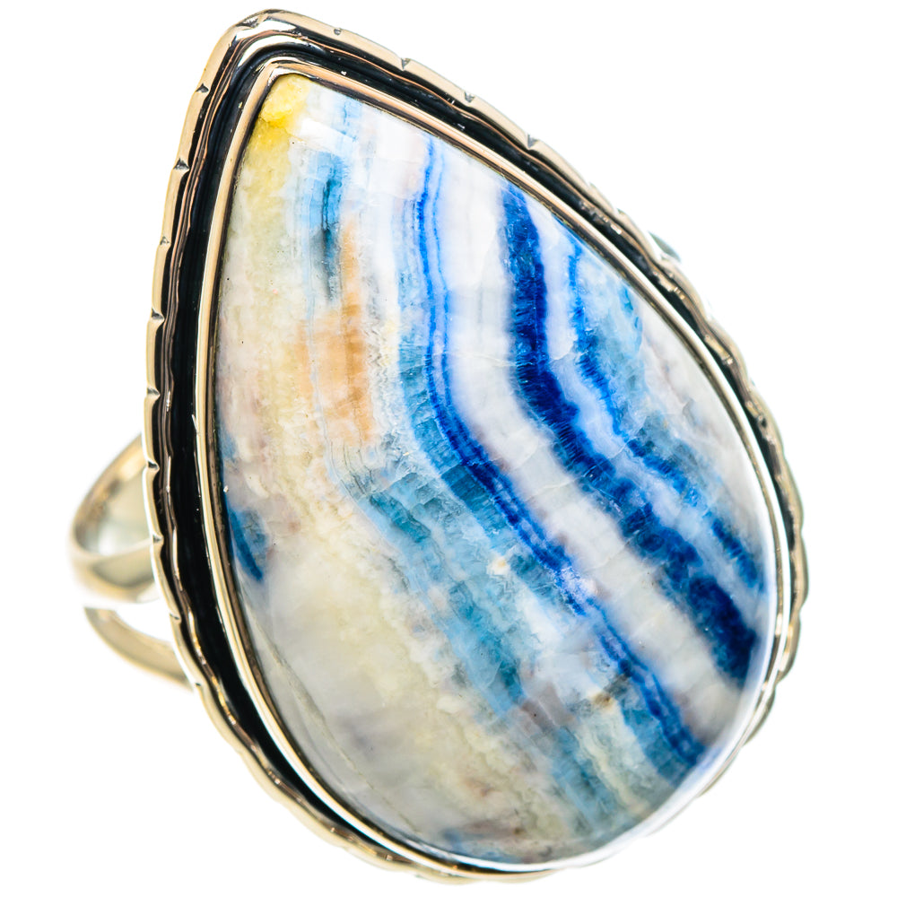 Blue Scheelite Rings handcrafted by Anasilvercos - RING95794