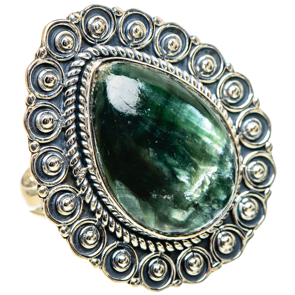 Seraphinite Rings handcrafted by Anasilvercos - RING95799