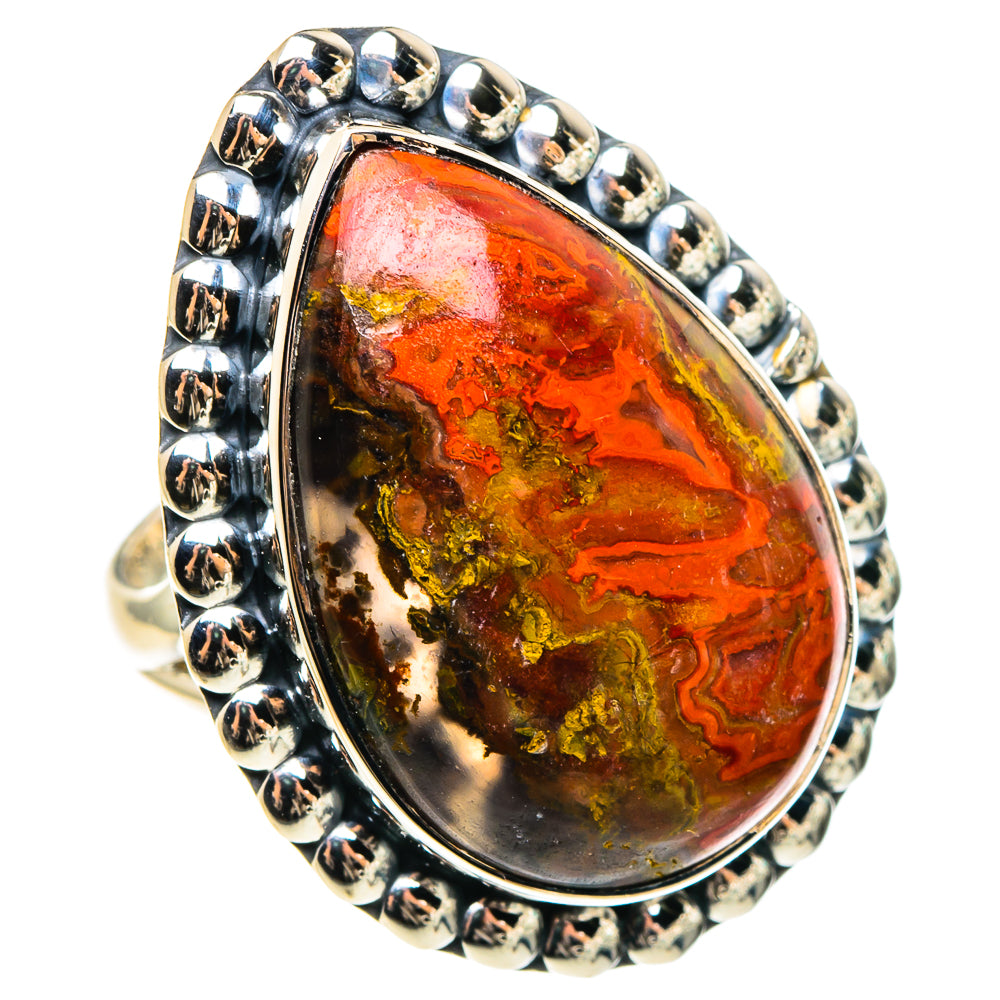 Morocco Agate Rings handcrafted by Anasilvercos - RING95809