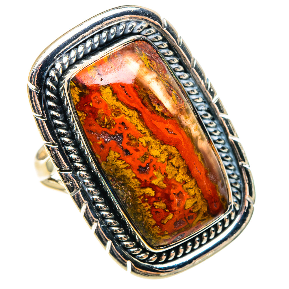 Morocco Agate Rings handcrafted by Anasilvercos - RING95814