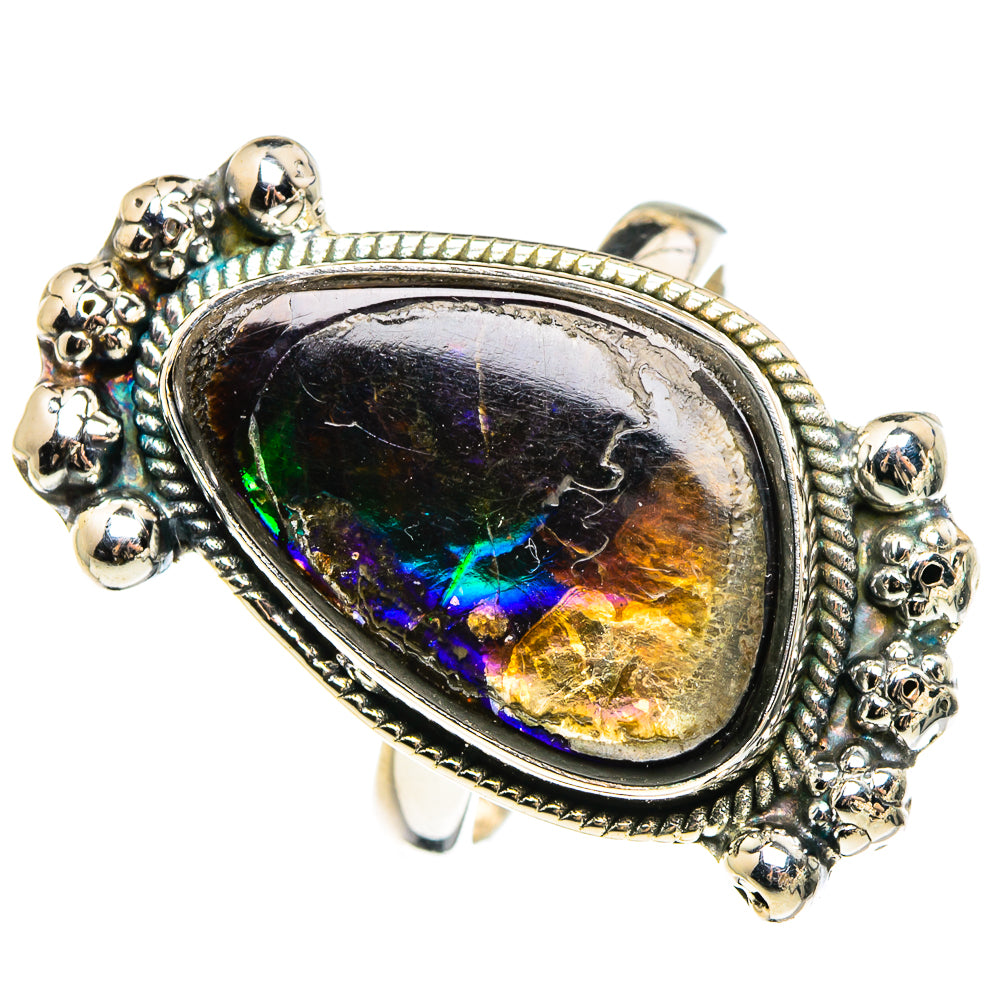 Ammolite Rings handcrafted by Anasilvercos - RING95826
