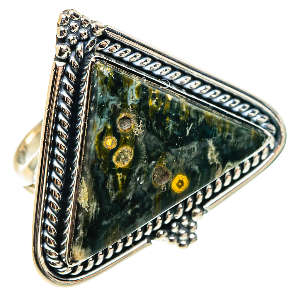 Ocean Jasper Rings handcrafted by Anasilvercos - RING95827