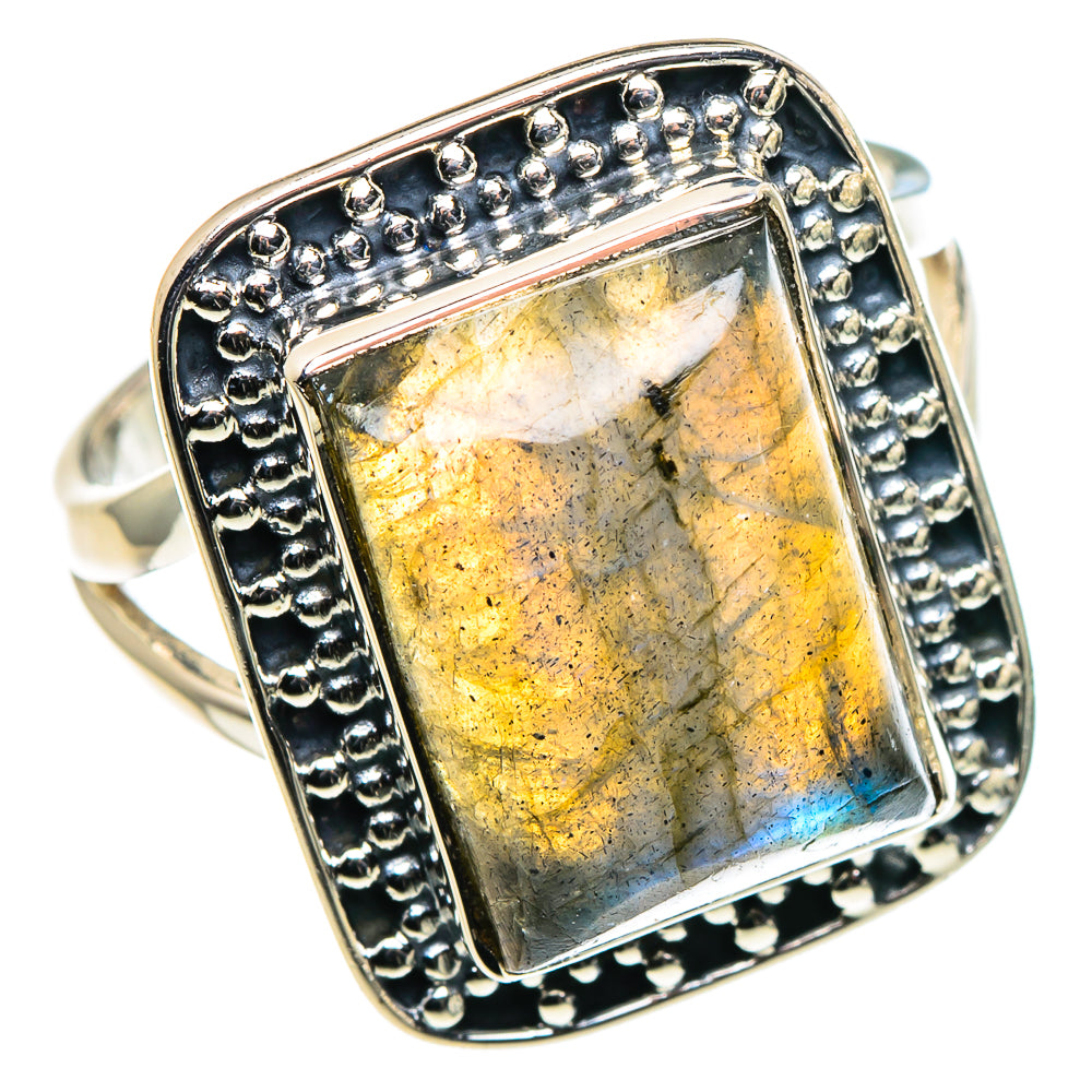 Labradorite Rings handcrafted by Anasilvercos - RING95830