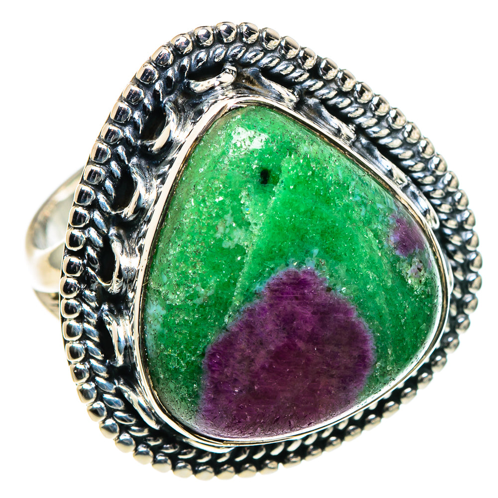 Ruby Zoisite Rings handcrafted by Anasilvercos - RING95831 - Photo 2