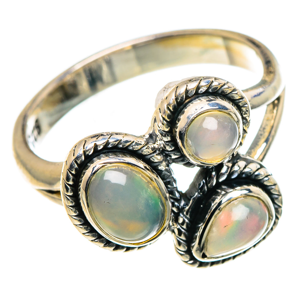 Ethiopian Opal Rings handcrafted by Anasilvercos - RING95846