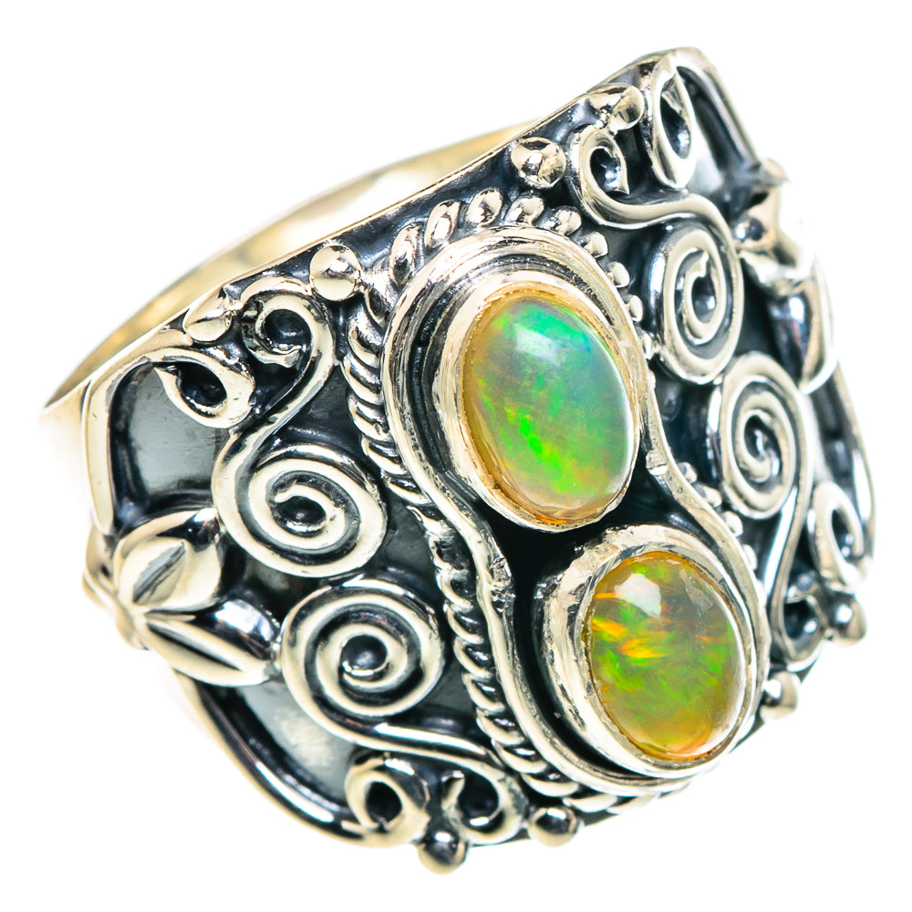 Ethiopian Opal Rings handcrafted by Anasilvercos - RING95847