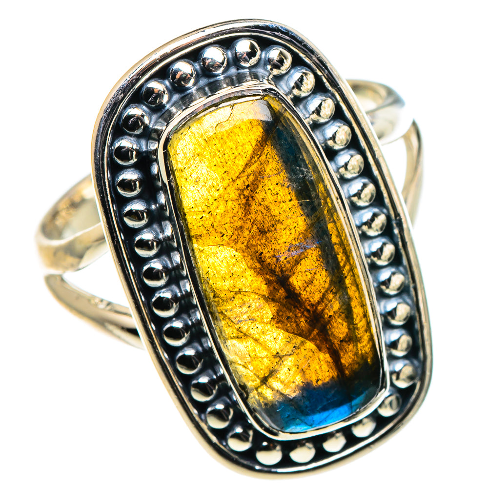 Labradorite Rings handcrafted by Anasilvercos - RING95853