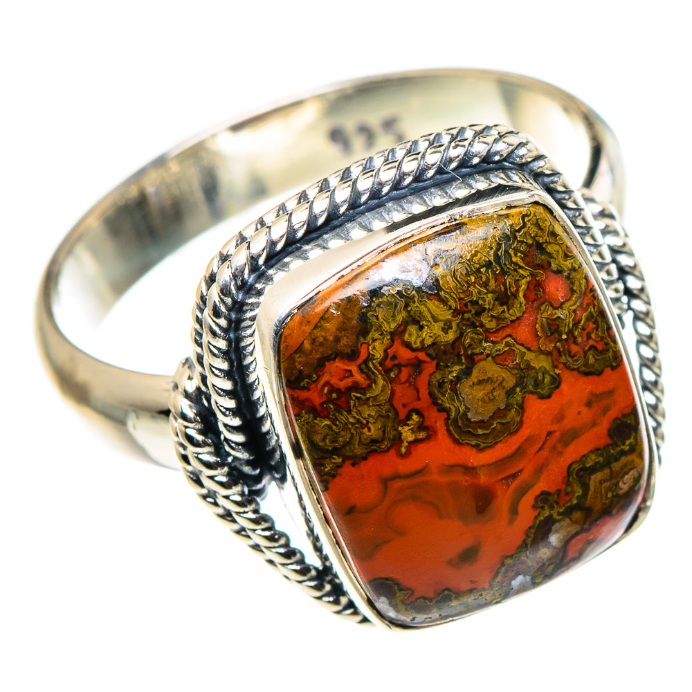 Morocco Agate Rings handcrafted by Anasilvercos - RING95883