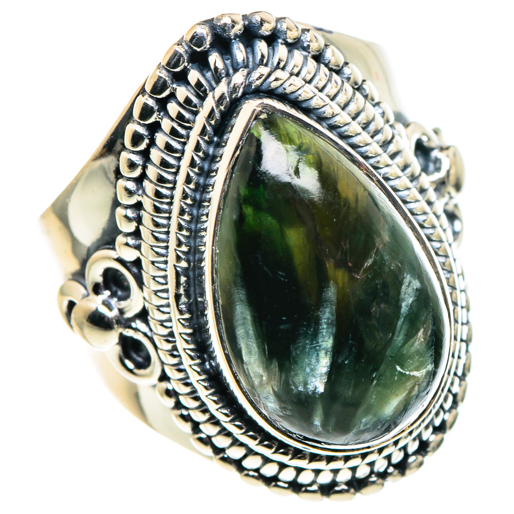 Seraphinite Rings handcrafted by Anasilvercos - RING95901