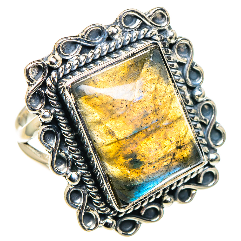 Labradorite Rings handcrafted by Anasilvercos - RING95911 - Photo 2