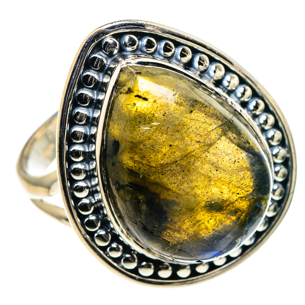 Labradorite Rings handcrafted by Anasilvercos - RING95914 - Photo 2