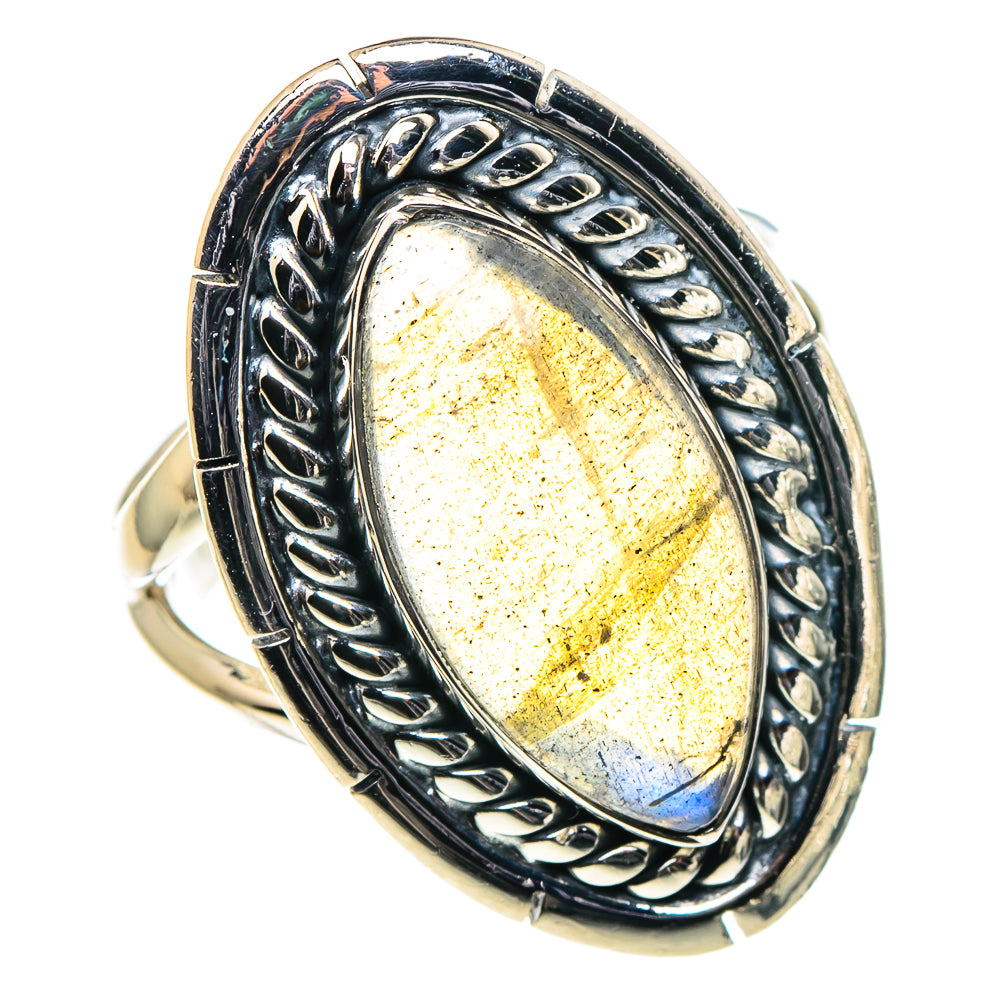 Labradorite Rings handcrafted by Anasilvercos - RING95926