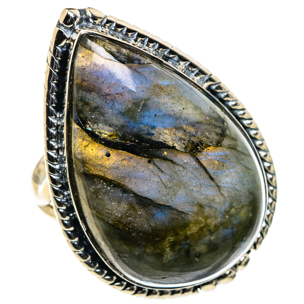 Labradorite Rings handcrafted by Anasilvercos - RING95936