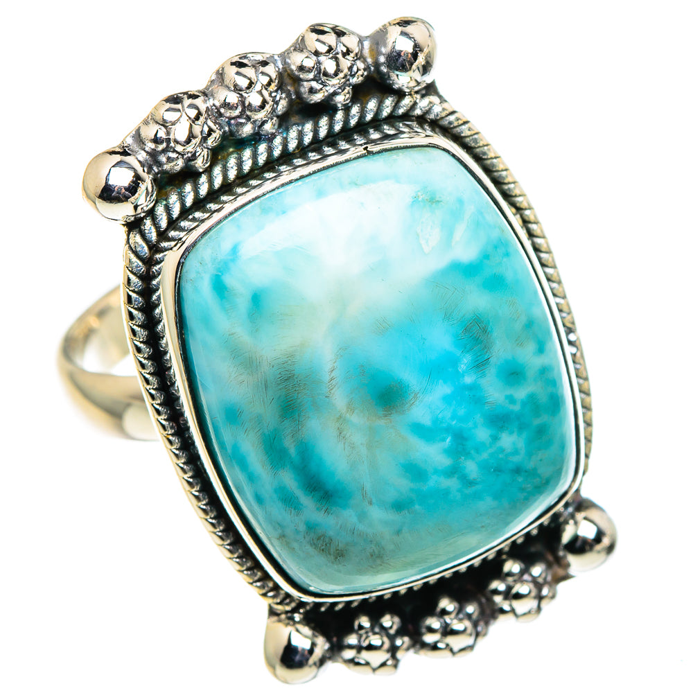 Larimar Rings handcrafted by Anasilvercos - RING95944