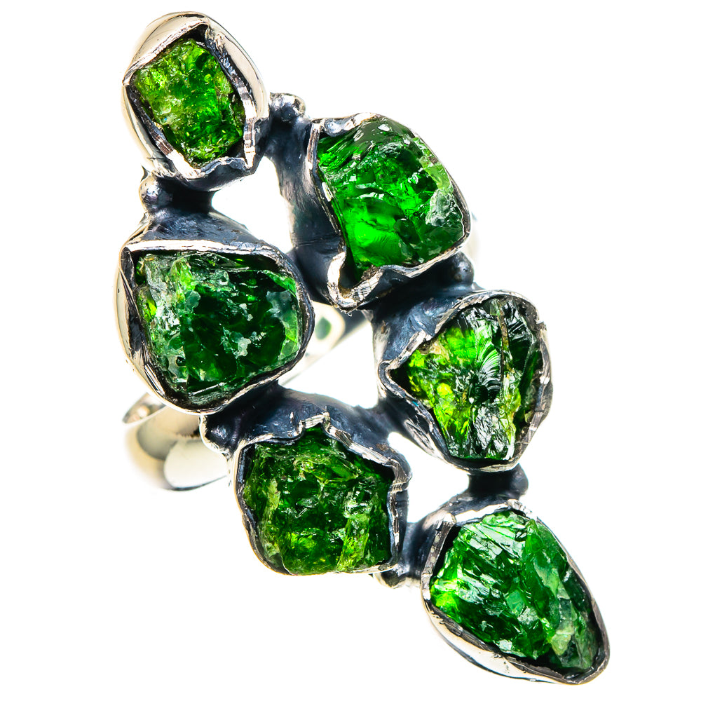 Chrome Diopside Rings handcrafted by Anasilvercos - RING95951
