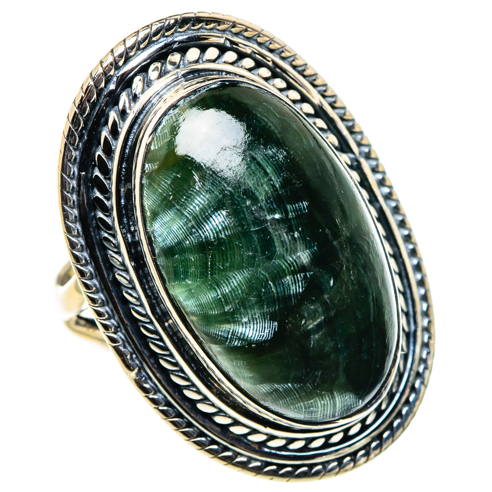 Seraphinite Rings handcrafted by Anasilvercos - RING95952