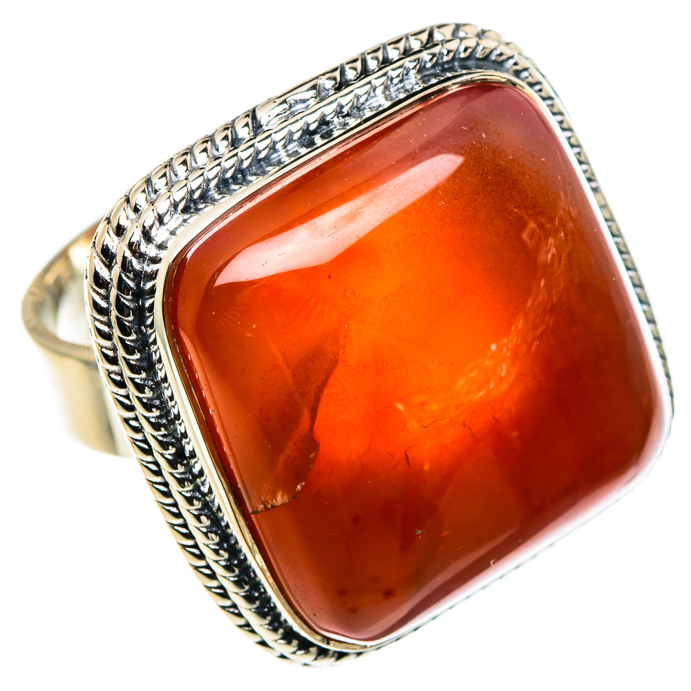 Red Onyx Rings handcrafted by Anasilvercos - RING95968