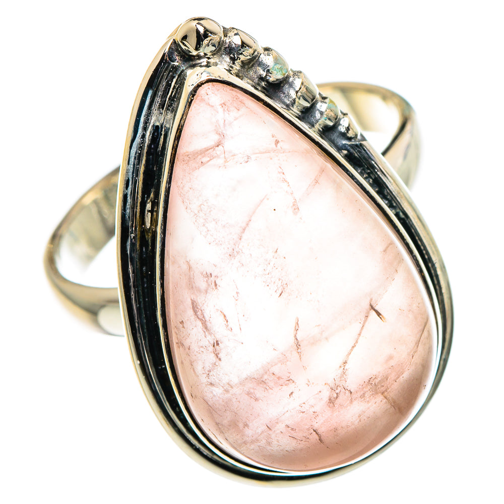 Rose Quartz Rings handcrafted by Anasilvercos - RING95971