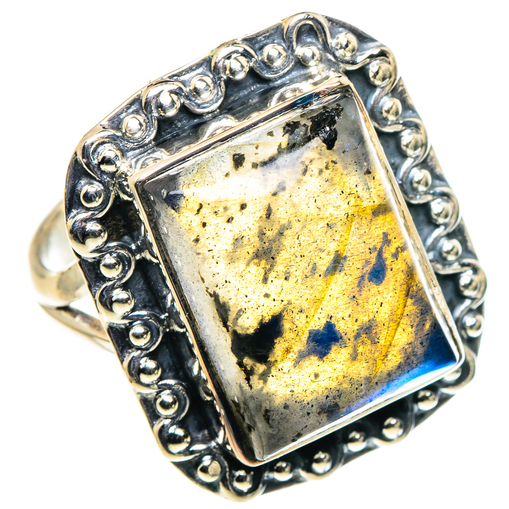 Labradorite Rings handcrafted by Anasilvercos - RING95991