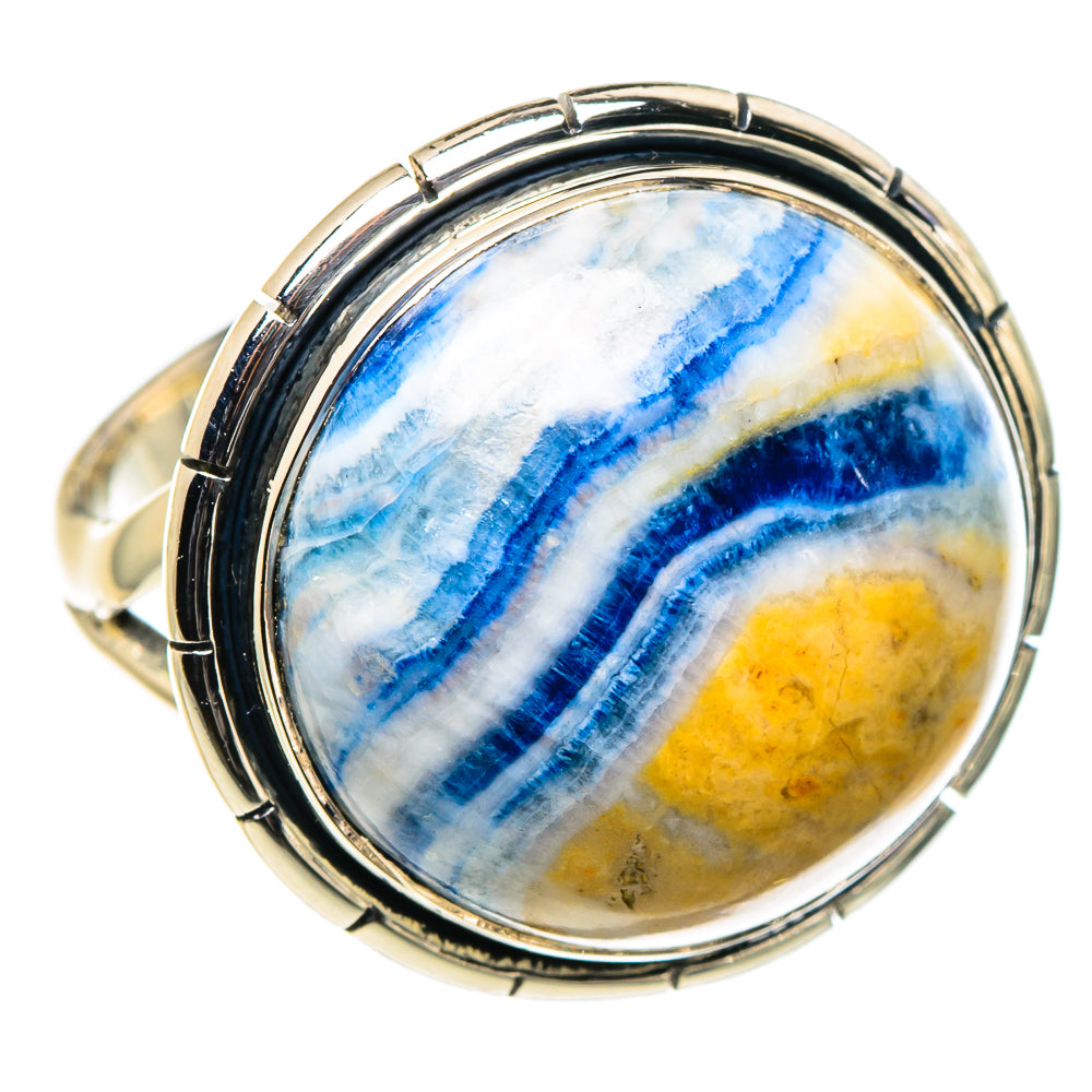 Blue Scheelite Rings handcrafted by Anasilvercos - RING95993