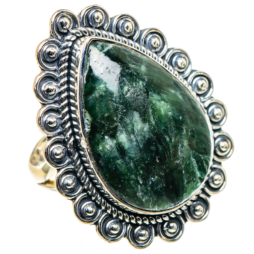 Seraphinite Rings handcrafted by Anasilvercos - RING95998 - Photo 2