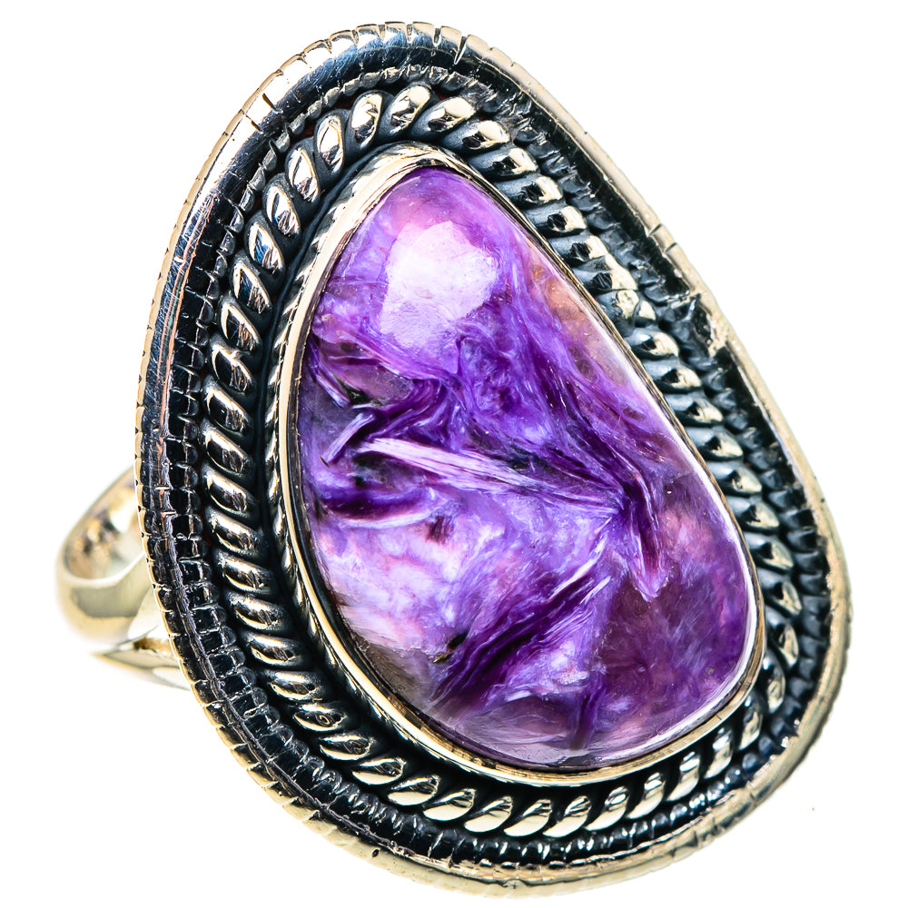 Charoite Rings handcrafted by Anasilvercos - RING96017