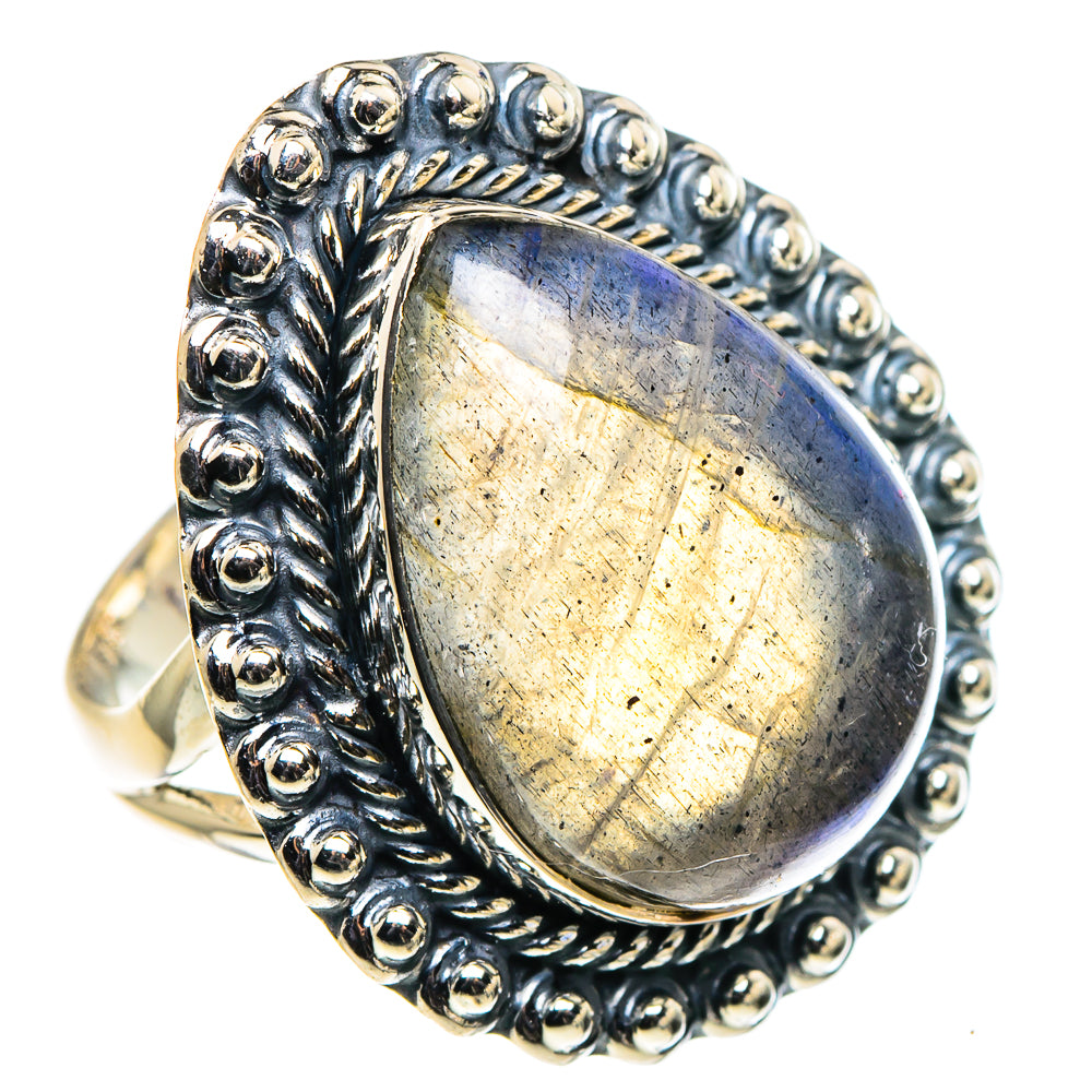 Labradorite Rings handcrafted by Anasilvercos - RING96029 - Photo 2